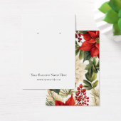 Carte d'affichage de Noël Poinsettias (Bureau)