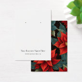 Carte d'affichage de Noël Poinsettias (Bureau)