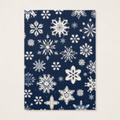 Carte d'affichage de Noël Snowflakes (Dos)