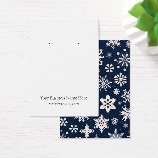 Carte d'affichage de Noël Snowflakes (Bureau)