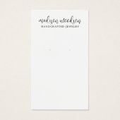 Carte d'affichage de signature de script simple (Devant)