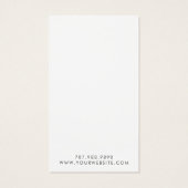 Carte d'affichage de signature de script simple (Dos)