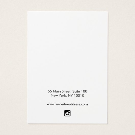 Carte d'affichage de tableau de bord rustique noir (Dos)