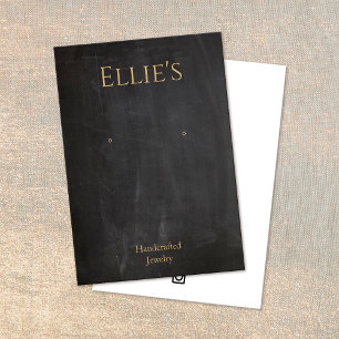 Carte d'affichage de tableau de bord rustique noir