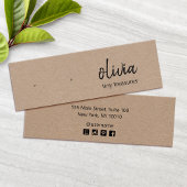 Carte d'affichage de tatouage de script à oreille