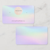 Carte d'affichage de votre logo Arc-en-ciel (Devant / Derrière)