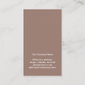 Carte d'affichage de votre logo d'entreprise en bo (Dos)