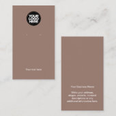 Carte d'affichage de votre logo d'entreprise en bo (Devant / Derrière)