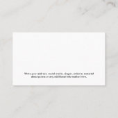 Carte d'affichage de votre logo d'entreprise horiz (Dos)