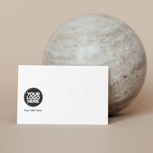 Carte d'affichage de votre logo d'entreprise horiz