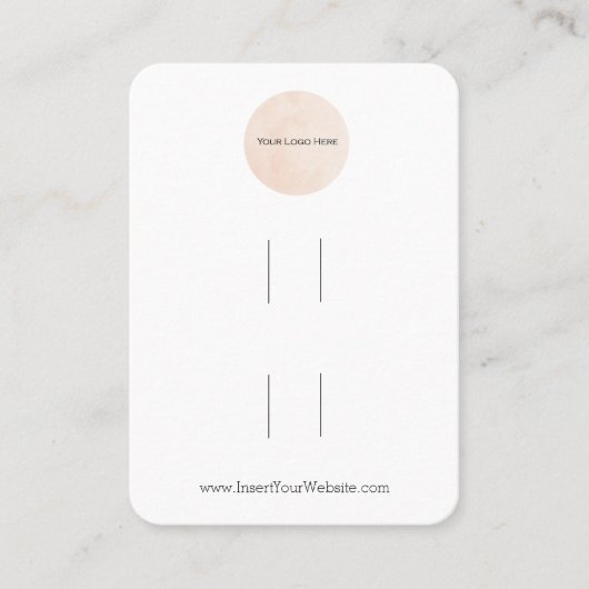 Carte d'affichage de votre logo double cache pour  (Devant)