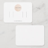 Carte d'affichage de votre logo double cache pour (Devant / Derrière)