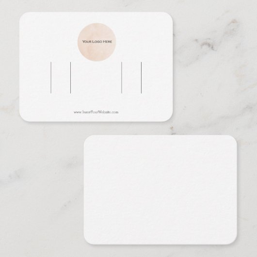 Carte d'affichage de votre logo double cache pour  (Devant / Derrière)