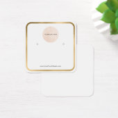 Carte d'affichage de votre logo Gold Border Roundé (Bureau)