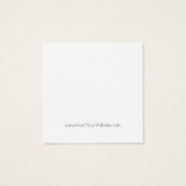 Carte d'affichage de votre logo noir et blanc (Dos)