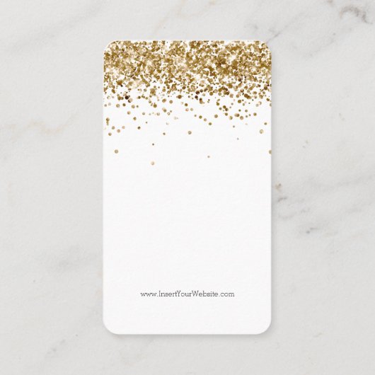 Carte d'affichage de votre logo Parties scintillan (Dos)