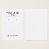 Carte d'affichage d'écoute de texte et de logo per (Devant & derrière)