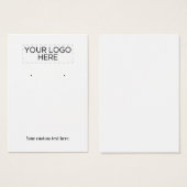 Carte d'affichage d'écoute de texte et de logo per (Devant & derrière)