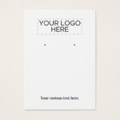 Carte d'affichage d'écoute de texte et de logo per (Devant)