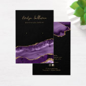 Carte d'affichage des agrafes en or violet (Bureau)