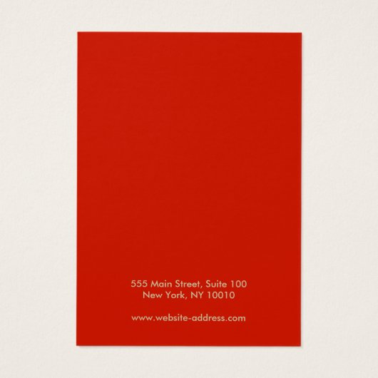 Carte d'affichage des baies rouges de Noël (Dos)