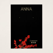 Carte d'affichage des baies rouges de Noël (Devant)