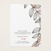 Carte d'affichage des bijoux à cadre géométrique e (Dos)