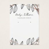 Carte d'affichage des bijoux à cadre géométrique e (Devant)