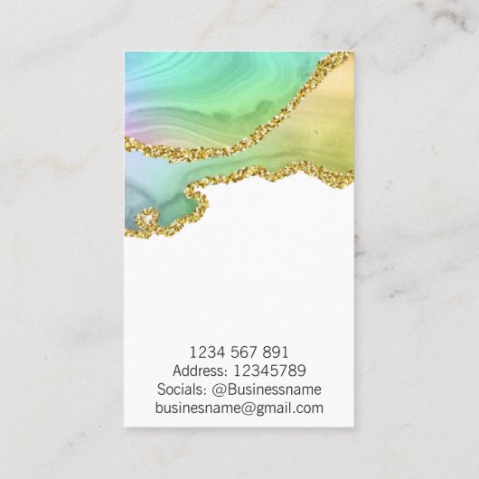 Carte d'affichage des bijoux d'âge (Dos)