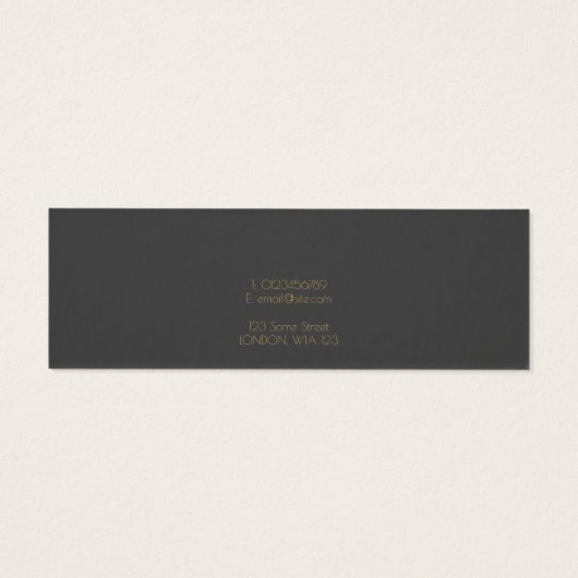 Carte d'affichage des boucles d'or (Dos)