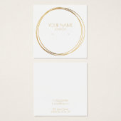 Carte d'affichage des boucles d'or modernes (Devant & derrière)