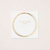 Carte d'affichage des boucles d'or modernes (Devant)