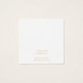 Carte d'affichage des boucles d'or modernes (Dos)