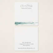 Carte d'affichage des boucles d'oreilles de script (Devant & derrière)