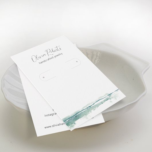 Carte d'affichage des boucles d'oreilles de script