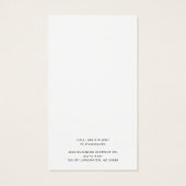 Carte d'affichage des Boucles d'oreilles du logo d (Dos)