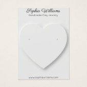 Carte d'affichage des boucles d'oreilles minimalis (Devant)