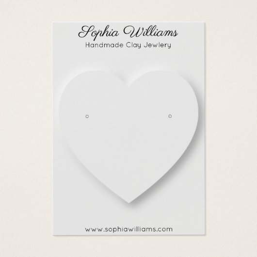 Carte d'affichage des boucles d'oreilles minimalis (Devant)