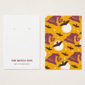 Carte d'affichage des Casquettes de sorcières de c (Devant & derrière)