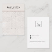 CARTE D'AFFICHAGE DES CHEVEUX DE LA TEXTURE DU TIL (Devant / Derrière)