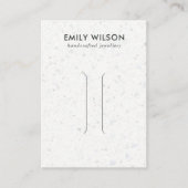 CARTE D'AFFICHAGE DES CHEVEUX EN TERRAZZO GRAY BLA (Devant)