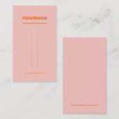 Carte d'affichage des clips de cheveux rose et ora (Devant / Derrière)