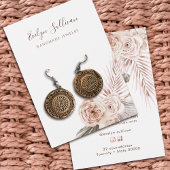 Carte d'affichage des fleurs Boho