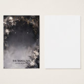 Carte d'affichage des fleurs de crâne d'Halloween (Devant & derrière)