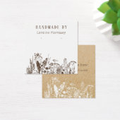 Carte d'affichage des Fleurs sauvages rustiques (Bureau)