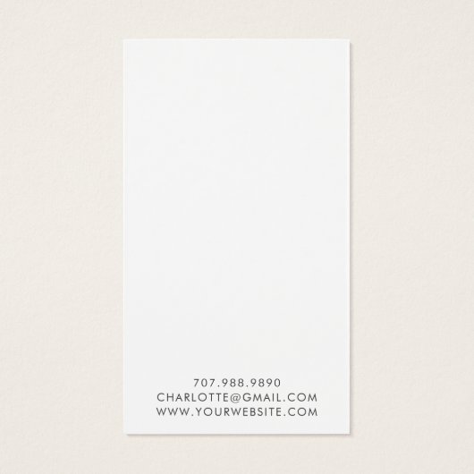 Carte d'affichage des nuages pour les bijoux à ore (Dos)