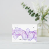 Carte d'affichage des oreilles de fumée violette (Debout devant)