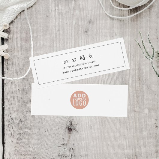 Carte d'affichage des oreilles de logo personnalis