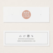 Carte d'affichage des oreilles de logo personnalis (Devant & derrière)