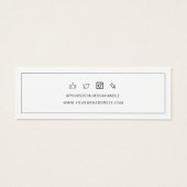 Carte d'affichage des oreilles de logo personnalis (Dos)